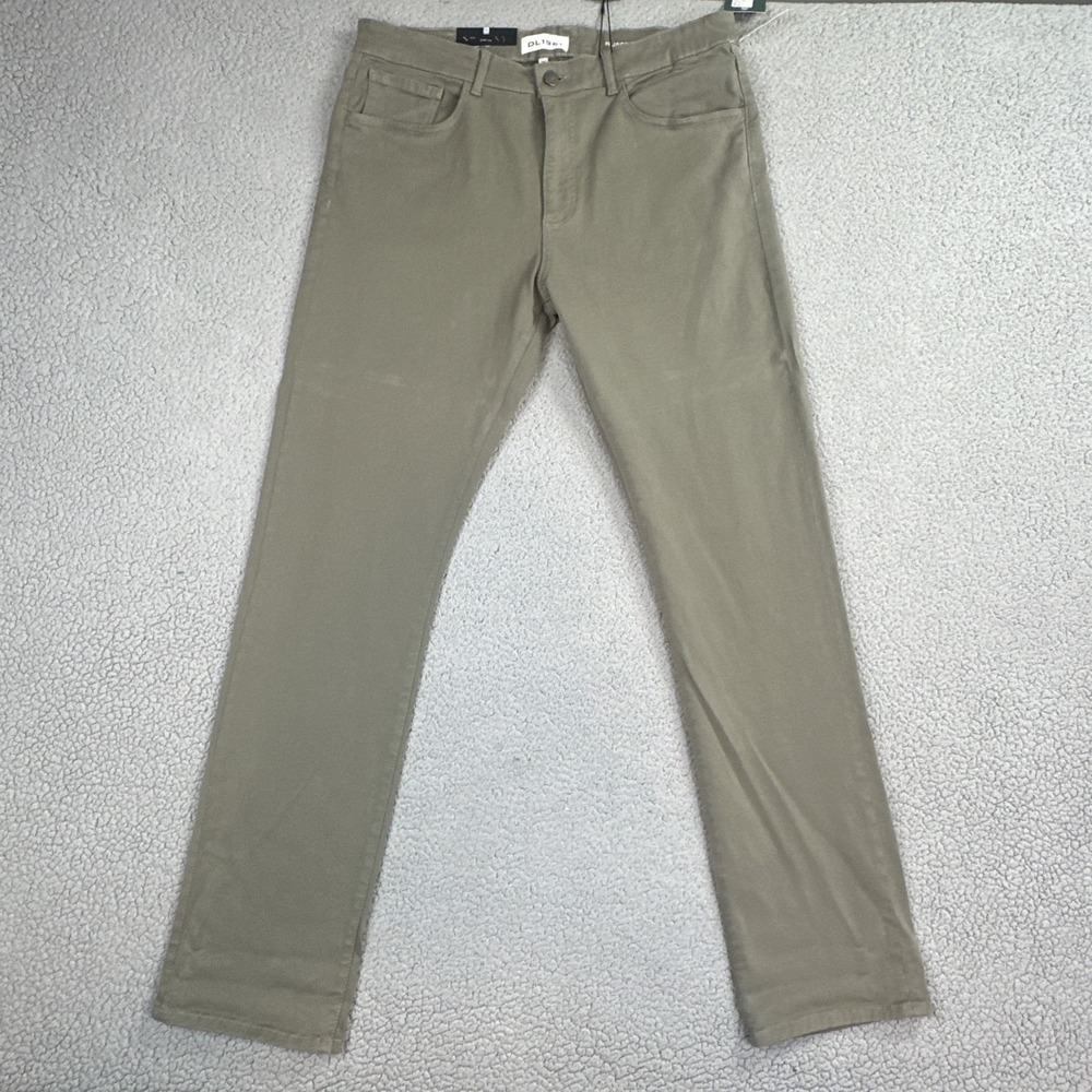 NWT DL 1961‎ Russell Slim Straight Pants Men 38x34 Palm Smart Denim XTwill